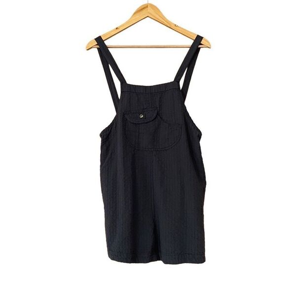 Urban Outfitters Chelsea Linen Shortall Overall black medium new - Picture 4 of 16